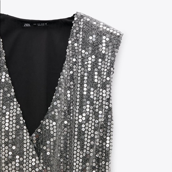 NWT Zara Sequin Dress - Picture 5 of 11